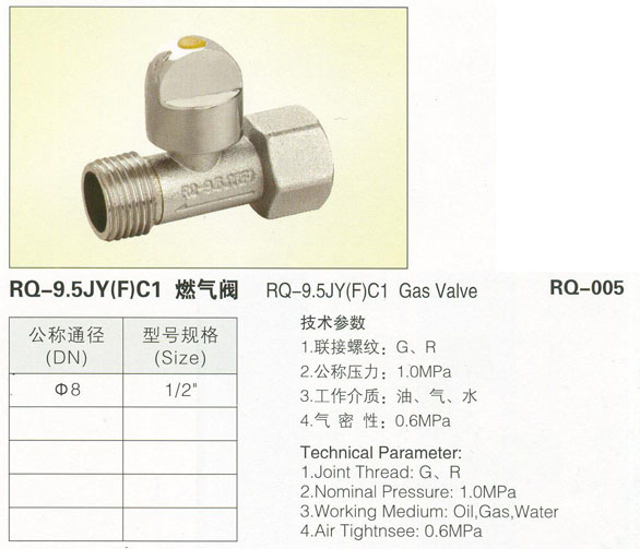 RQ-005 RQ-9.5JY(F)C1燃?xì)忾y